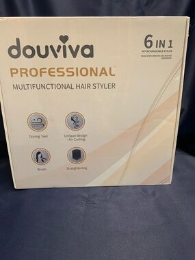 Professional 6-in-1 Multifunctional Hair Styler - Cream